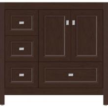 Strasser Woodenwork 52.092 - 36 X 21 X 34.5 Alki Essence Vanity Ogee Miter Choc Cherry Lh