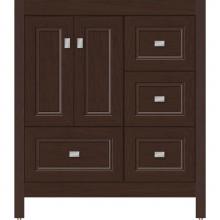 Strasser Woodenwork 52.095 - 30 X 18.5 X 34.5 Alki Essence Vanity Ogee Miter Choc Cherry Rh