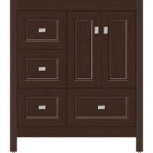 Strasser Woodenwork 52.096 - 30 X 21 X 34.5 Alki Essence Vanity Ogee Miter Choc Cherry Lh
