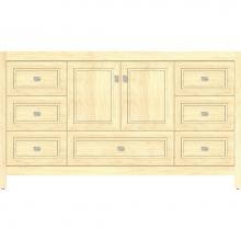 Strasser Woodenwork 52.197 - 60 X 18.5 X 34.5 Alki Essence Vanity Ogee Miter Nat Maple Sb