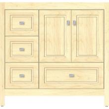 Strasser Woodenwork 52.135 - 36 X 18.5 X 34.5 Alki Essence Vanity Ogee Miter Nat Maple Lh