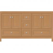 Strasser Woodenwork 52.268 - 60 X 21 X 34.5 Alki Essence Vanity Ogee Miter Nat Oak Db