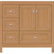 Strasser Woodenwork 52.278 - 36 X 21 X 34.5 Alki Essence Vanity Ogee Miter Nat Oak Lh