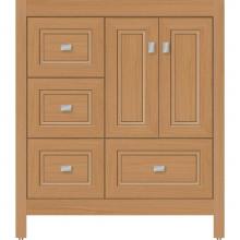 Strasser Woodenwork 52.284 - 30 X 21 X 34.5 Alki Essence Vanity Ogee Miter Nat Oak Lh