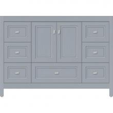 Strasser Woodenwork 52.273 - 48 X 21 X 34.5 Alki Essence Vanity Ogee Miter Silver Oak Sb