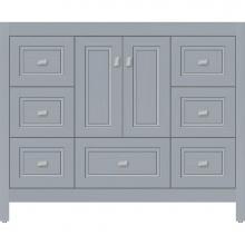 Strasser Woodenwork 52.275 - 42 X 21 X 34.5 Alki Essence Vanity Ogee Miter Silver Oak Sb