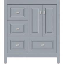 Strasser Woodenwork 52.307 - 30 X 18.5 X 34.5 Alki Essence Vanity Ogee Miter Silver Oak Lh