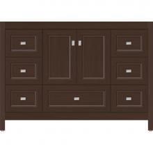 Strasser Woodenwork 52.366 - 48 X 21 X 34.5 Alki Essence Vanity Ogee Miter Choc Oak Sb