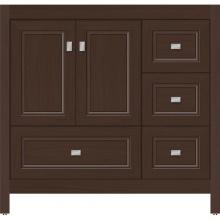 Strasser Woodenwork 52.371 - 36 X 18.5 X 34.5 Alki Essence Vanity Ogee Miter Choc Oak Rh