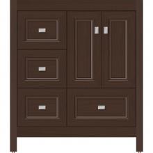 Strasser Woodenwork 52.376 - 30 X 21 X 34.5 Alki Essence Vanity Ogee Miter Choc Oak Lh