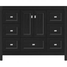 Strasser Woodenwork 52.394 - 42 X 21 X 34.5 Alki Essence Vanity Ogee Miter Midnight Oak Sb