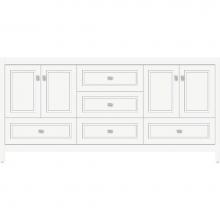 Strasser Woodenwork 52.324 - 72 X 21 X 34.5 Alki Essence Vanity Ogee Miter Sat White Db