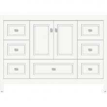 Strasser Woodenwork 52.120 - 48 X 21 X 34.5 Alki Essence Vanity Ogee Miter Sat White Sb