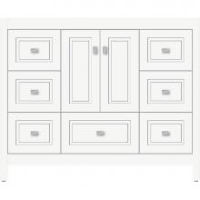 Strasser Woodenwork 52.123 - 42 X 18.5 X 34.5 Alki Essence Vanity Ogee Miter Sat White Sb