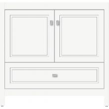 Strasser Woodenwork 52.253 - 36 X 18.5 X 34.5 Alki Essence Vanity Ogee Miter Sat White Std