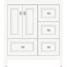 Strasser Woodenwork 52.136 - 30 X 18.5 X 34.5 Alki Essence Vanity Ogee Miter Sat White Rh