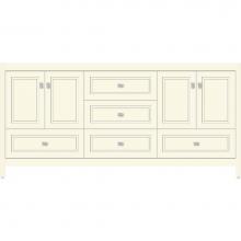 Strasser Woodenwork 52.326 - 72 X 21 X 34.5 Alki Essence Vanity Ogee Miter Sat Biscuit Db