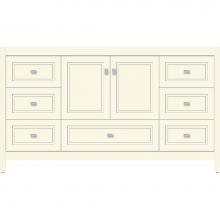 Strasser Woodenwork 52.168 - 60 X 21 X 34.5 Alki Essence Vanity Ogee Miter Sat Biscuit Sb