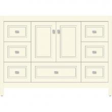 Strasser Woodenwork 52.142 - 48 X 21 X 34.5 Alki Essence Vanity Ogee Miter Sat Biscuit Sb