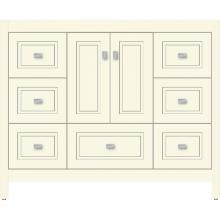 Strasser Woodenwork 52.144 - 42 X 21 X 34.5 Alki Essence Vanity Ogee Miter Sat Biscuit Sb