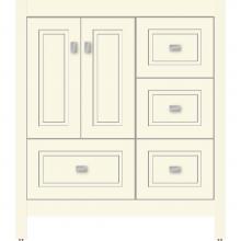 Strasser Woodenwork 52.150 - 30 X 21 X 34.5 Alki Essence Vanity Ogee Miter Sat Biscuit Rh