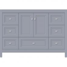 Strasser Woodenwork 52.419 - 48 X 18.5 X 34.5 Alki Essence Vanity Ogee Miter Sat Silver Sb