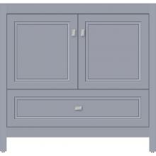 Strasser Woodenwork 52.436 - 36 X 21 X 34.5 Alki Essence Vanity Ogee Miter Sat Silver Std