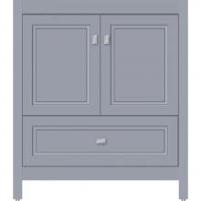 Strasser Woodenwork 52.432 - 30 X 21 X 34.5 Alki Essence Vanity Ogee Miter Sat Silver Std