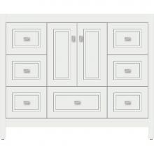 Strasser Woodenwork 52.447 - 42 X 18.5 X 34.5 Alki Essence Vanity Ogee Miter Powder Grey Sb