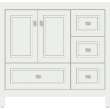 Strasser Woodenwork 52.448 - 36 X 21 X 34.5 Alki Essence Vanity Ogee Miter Powder Grey Rh