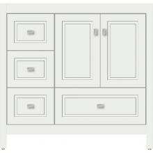 Strasser Woodenwork 52.450 - 36 X 21 X 34.5 Alki Essence Vanity Ogee Miter Powder Grey Lh