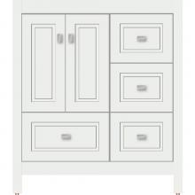 Strasser Woodenwork 52.453 - 30 X 18.5 X 34.5 Alki Essence Vanity Ogee Miter Powder Grey Rh