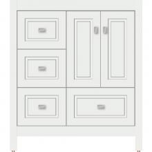 Strasser Woodenwork 52.454 - 30 X 21 X 34.5 Alki Essence Vanity Ogee Miter Powder Grey Lh