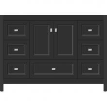 Strasser Woodenwork 52.205 - 48 X 18.5 X 34.5 Alki Essence Vanity Ogee Miter Sat Black Sb