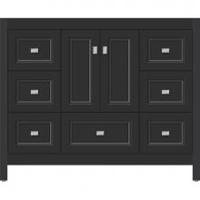 Strasser Woodenwork 52.206 - 42 X 21 X 34.5 Alki Essence Vanity Ogee Miter Sat Black Sb