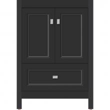 Strasser Woodenwork 52.216 - 24 X 21 X 34.5 Alki Essence Vanity Ogee Miter Sat Black Std