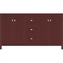 Strasser Woodenwork 53.568 - 60 X 18.5 X 34.5 Alki View Vanity Slab Dk Cherry Db