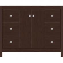 Strasser Woodenwork 53.495 - 42 X 21 X 34.5 Alki View Vanity Slab Choc Cherry Sb