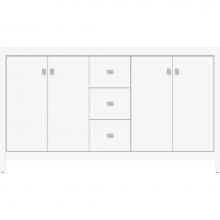 Strasser Woodenwork 52.737 - 60 X 18.5 X 34.5 Alki View Vanity Slab Sat White Db