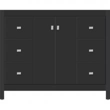 Strasser Woodenwork 53.652 - 42 X 18.5 X 34.5 Alki View Vanity Slab Sat Black Sb