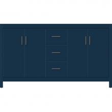 Strasser Woodenwork 58-131 - 60 X 21 X 34.5 Alki View Vanity Slab Lapis Night Db