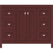 Strasser Woodenwork 53.556 - 42 X 18.5 X 34.5 Alki View Vanity Shaker Dk Cherry Sb