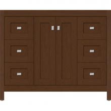 Strasser Woodenwork 53.400 - 42 X 18.5 X 34.5 Alki View Vanity Shaker Pecan Cherry Sb