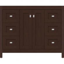 Strasser Woodenwork 53.478 - 42 X 18.5 X 34.5 Alki View Vanity Shaker Choc Cherry Sb