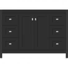 Strasser Woodenwork 53.631 - 48 X 21 X 34.5 Alki View Vanity Shaker Sat Black Sb