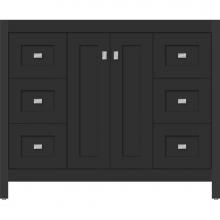 Strasser Woodenwork 53.633 - 42 X 21 X 34.5 Alki View Vanity Shaker Sat Black Sb