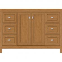 Strasser Woodenwork 53.160 - 48 X 18.5 X 34.5 Alki View Vanity Deco Miter Nat Cherry Sb