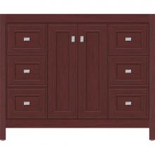 Strasser Woodenwork 53.608 - 42 X 18.5 X 34.5 Alki View Vanity Deco Miter Dk Cherry Sb