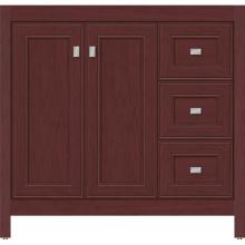 Strasser Woodenwork 53.610 - 36 X 18.5 X 34.5 Alki View Vanity Deco Miter Dk Cherry Rh