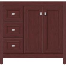 Strasser Woodenwork 53.611 - 36 X 21 X 34.5 Alki View Vanity Deco Miter Dk Cherry Lh